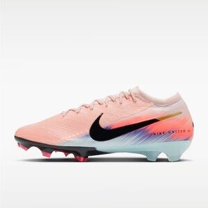 Nike Pink Gradient Women's Soccer Cleats with Black Swoosh